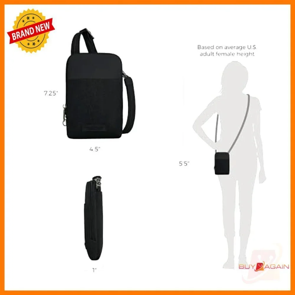Anti-Theft Mini Crossbody Bag with RFID Blocking, Stadium Compliant